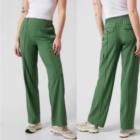 Athleta Pants - Athleta  Vienna Cargo Pant Green NWT 22